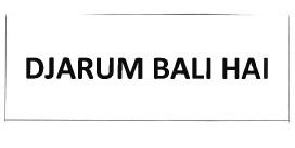 Trademark DJARUM BALI HAl