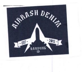 Trademark AIRRASH DENIM + LOGO PESAWAT