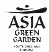 Trademark ASIA GREEN GARDEN KOSTLICHES AUS FERNOST + LOGO