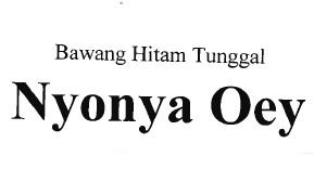 Trademark NYONYA OEY BAWANg HITAM TUNGGAL