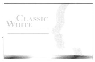 Trademark CLASSIC WHITE + LUKISAN