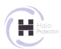 Trademark HALO PROTECTION + LOGO