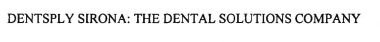 Trademark DENTSPLY SIRONA: THE DENTAL SOLUTIONS COMPANY