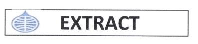 Trademark EXTRACT + LOGO