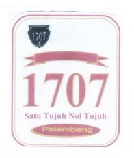 Trademark 1707 SATU TUJUH NOL TUJUH PALEMBANG + LOGO