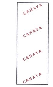 Trademark CAHAYA