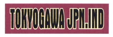 Trademark TOKYOGAWA JPN.IND