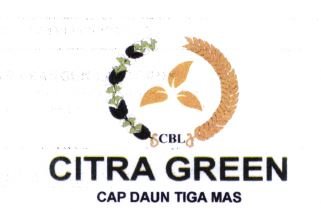 Trademark CITRA GREEN CAP DAUN TIGA MAS + LOGO CBL