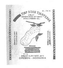 Trademark TJAP BUAH TJAMPEDAK + LUKISAN