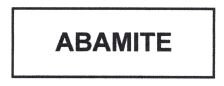 Trademark ABAMITE