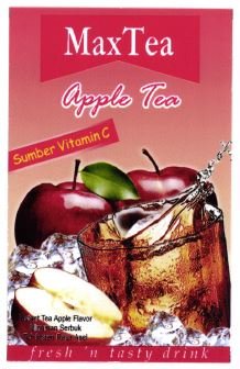 Trademark MAXTEA APPLE TEA SUMBER VITAMIN C FRESH 'N TASTY DRINK + LUKISAN