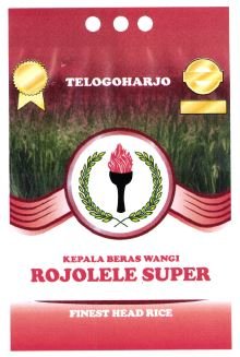 Trademark TELOGOHARJO KEPALA BERAS WANGI ROJOLELE SUPER FINEST HEAD RICE + LOGO