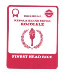 Trademark TELOGOHARJO KEPALA BERAS SUPER ROJOLELE FINEST HEAD RICE + LOGO