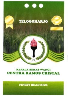 Trademark TELOGOHARJO KEPALA BERAS WANGI CENTRA RAMOS CRISTAL FINEST HEAD RICE + LOGO