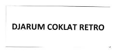 Trademark DJARUM COKLAT RETRO