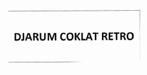 Trademark DJARUM COKLAT RETRO