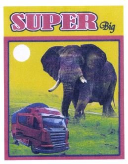 Trademark SUPER BIG + LUKISAN GAJAH