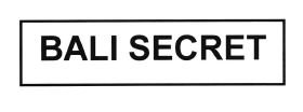 Trademark BALI SECRET