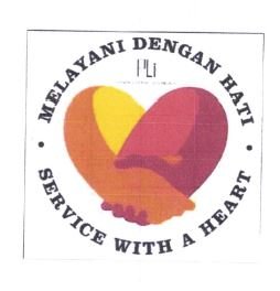 Trademark PLI / MELAYANI DENGAN HATI - SERVICE WITH A HEART + LUKISAN