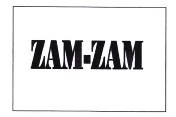 Trademark ZAM-ZAM