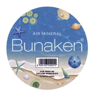 Trademark BUNAKEN AIR MINERAL + LUKISAN