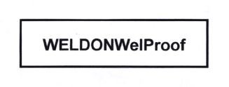 Trademark WELDONWELPROOF