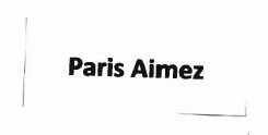 Trademark PARIS AIMEZ