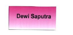 Trademark DEWI SAPUTRA