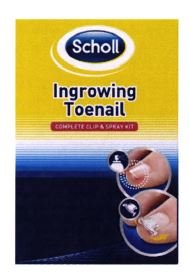 Trademark SCHOLL INGROWING TOENAIL COMPLETE CLIP & SPRAY KIT + LUKISAN