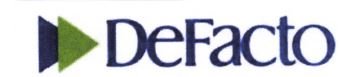 Trademark DEFACTO + LOGO