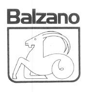 Trademark BALZANO + LOGO