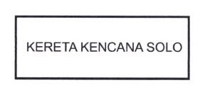Trademark KERETA KENCANA SOLO