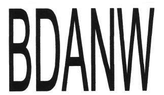 Trademark BDANW