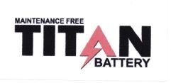 Trademark TITAN BATTERY MAINTENANCE FREE + LOGO