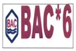 Trademark BAC*6 + LOGO