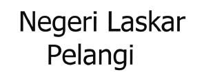 Trademark NEGERI LASKAR PELANGI