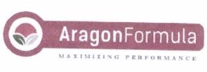 Trademark ARAGON FORMULA MAXIMIZING PERFORMANCE + LOGO