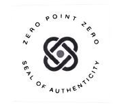 Trademark ZERO POINT ZERO SEAL OF AUTHENTICITY + LOGO