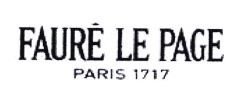 Trademark FAURE LE PAGE PARIS 1717