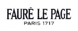 Trademark FAURE LE PAGE PARIS 1717