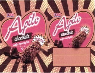 Trademark APILO WAFER CRUNCHY BAR CHOCOLATE ASW FOODS + LUKISAN