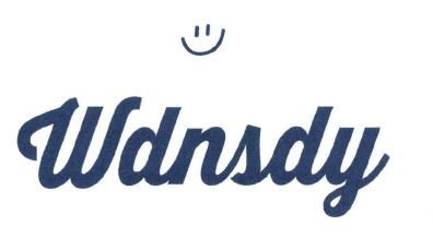 Trademark WDNSDY + LOGO