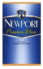 Trademark NEWPORT PASSION BLUE BERAROMA VODKA DAN COLA + LUKISAN