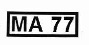 Trademark MA 77