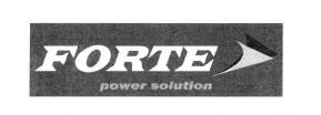 Trademark FORTE POWER SOLUTION + LOGO