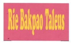 Trademark RIE BAKPAO TALEUS