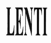 Trademark LENTI