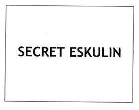 Trademark SECRET ESKULIN