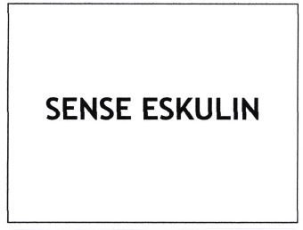 Trademark SENSE ESKULIN