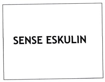 Trademark SENSE ESKULIN